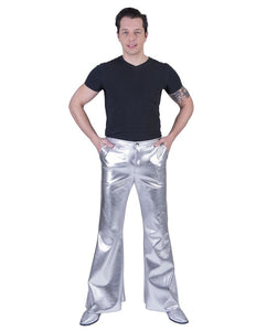 Funny Fashion Disco Broek Fever zilver