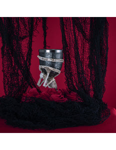 Funny Fashion Griezelig decoratiekleed zwart