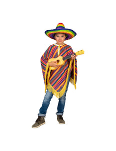 Funny Fashion Mexicaanse poncho Tequila kinderen