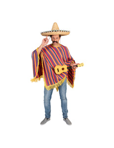 Funny Fashion Mexicaanse Poncho Tequila Sunrise