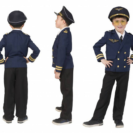 Funny Fashion Piloten jas Pete kinderen