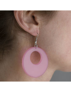 Funny Fashion Roze party oorbellen