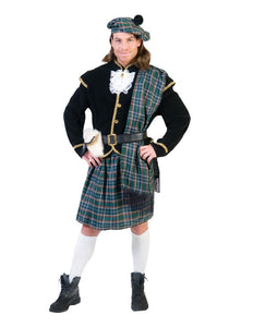 Funny Fashion Schotse kilt groen geruit