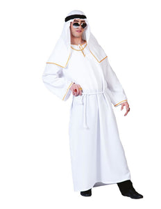 Funny Fashion Sjeik pak wit compleet