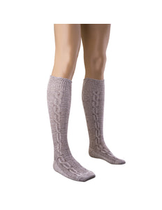 Funny Fashion Tiroler sokken grijs 40cm