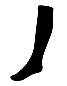 Funny Fashion Zwarte kniekousen 60cm