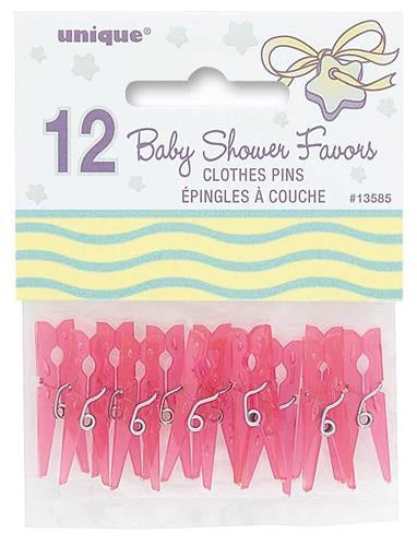 Haza Witbaard Roze mini wasknijpers per 12