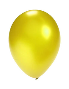PartyXplosion Ballonnen metallic geel 5 inch  100 stuks
