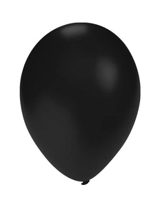 PartyXplosion Ballonnen metallic zwart  5 inch  100 stuks