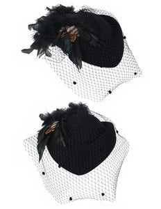 PartyXplosion Dameshoed wolvilt groen veren