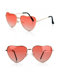 PartyXplosion Hartjes bril rood