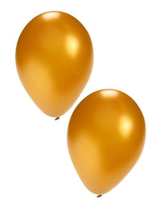 PartyXplosion Helium ballonnen 50 x goud nr 12