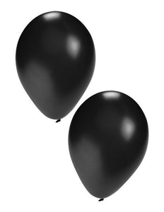 PartyXplosion Helium ballonnen  50 x zwart nr 10
