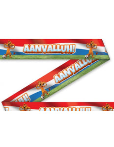 PartyXplosion Loeki party tape rood wit blauw