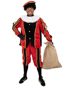 PartyXplosion Piet plushe zwart/rood