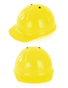 PartyXplosion Plastic bouwhelm geel