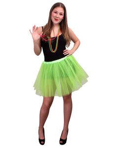 PartyXplosion Tule rokje appelgroen one size