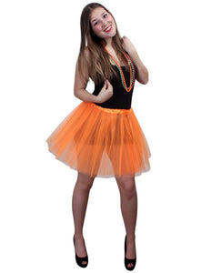 PartyXplosion Tule rokje Saar oranje dames