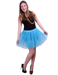 PartyXplosion Tule rokje Suus blauw dames