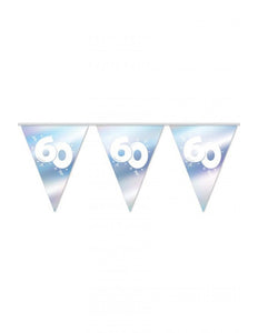 PartyXplosion Vlaggenlijn Diamanten bruiloft 10 meter