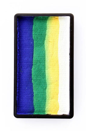 PXP Professional Colours Splitcake blauw-groen-geel-wit 28gram