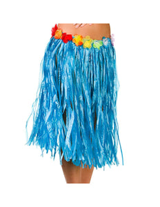 Wicked Costumes Hawaii rok blauw stro