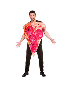 Wicked Costumes Pizza punt kostuum met salami