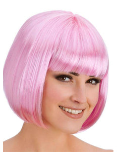Wicked Costumes Pruik Diva boblijn roze