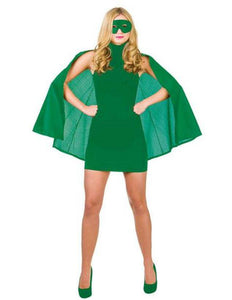 Wicked Costumes Super Hero Cape met masker in groen