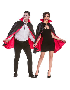 Wicked Costumes Vampieren cape unisex satijn 140cm