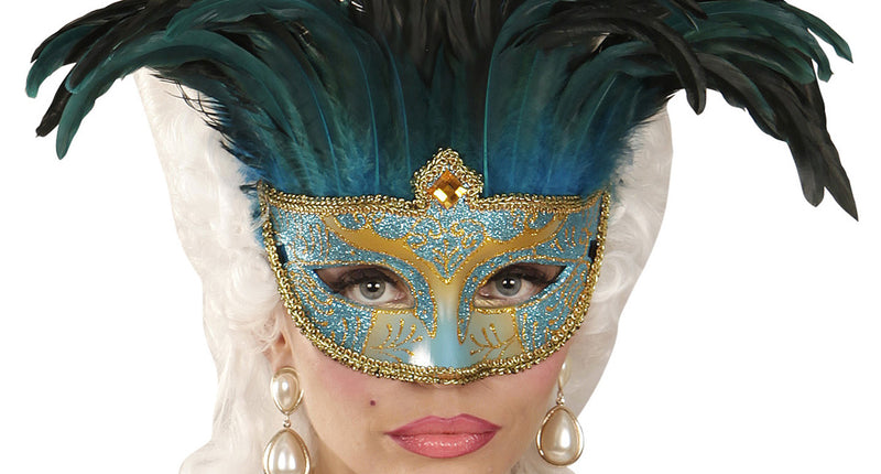 Widmann SRL Blauwe oogmaskers