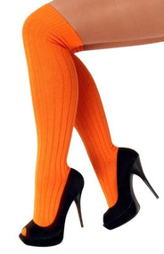 Orangefarbene Strümpfe