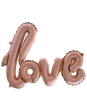 Rose gouden letter ballon groot