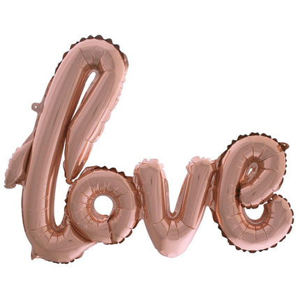 Rose gouden letter ballon klein