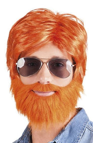 Orangefarbener Bart