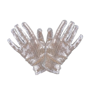 Silberne Handschuhe