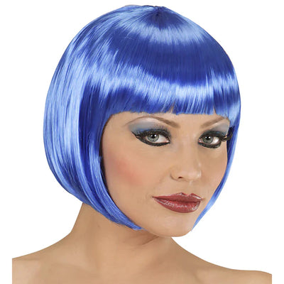 Blauwe pruik