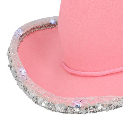 LED cowboyhoed kind Glimmer Roze — foto 7