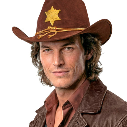 Cowboy hoed sheriff Texas ranger close-up – verkleedkleding