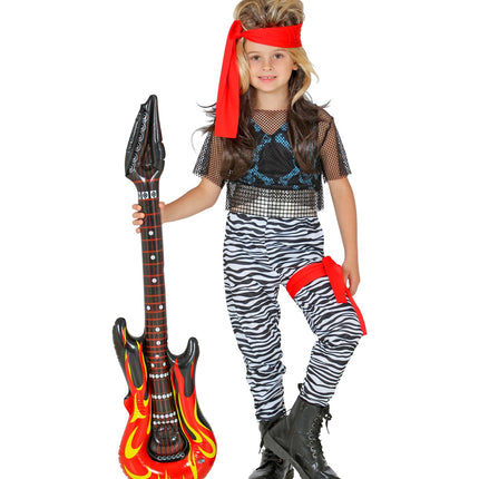 Rockster kinderkostuum achterkant, rock-'n-roll verkleedkleding