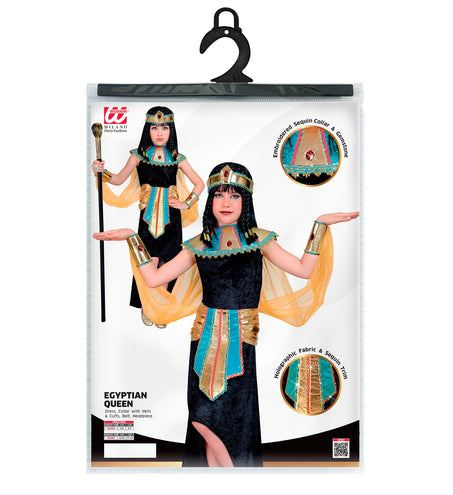 Egyptische koningin kind Helios achterkant - Cleopatra jurk meisjes Egypte