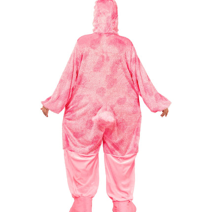Grappig flamingo jumpsuit voor volwassenen sfeerbeeld – kostuums