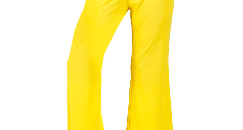 Jaren 70 damesbroek geel - gele hippie discobroek groovy style retro