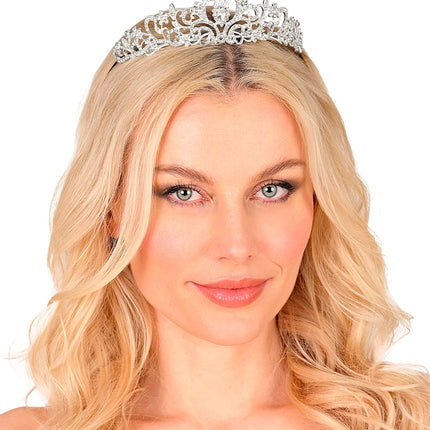 Tiara strass voor dames detailopname – sieraden