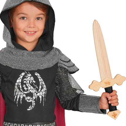 Ridder zwaard houten voor jongens achterkant – accessoires