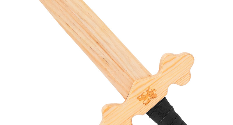 Ridder zwaard houten voor jongens vooraanzicht – accessoires