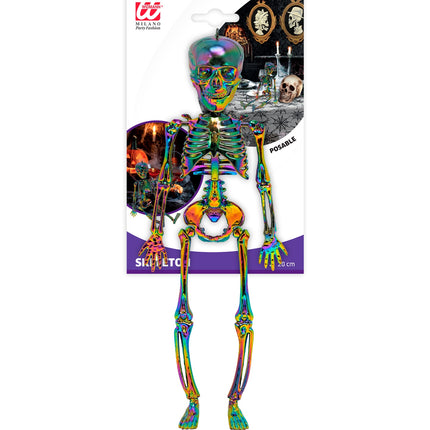 Skelet buigbaar metallic regenboog zijaanzicht – decoratie