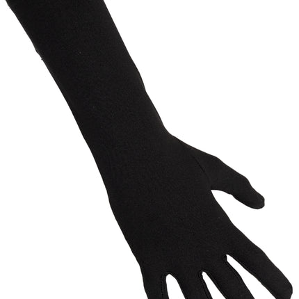 Handschoenen nylon lang zwart volwassenen — foto 8