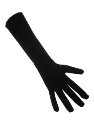 Handschoenen nylon lang zwart volwassenen — foto 13