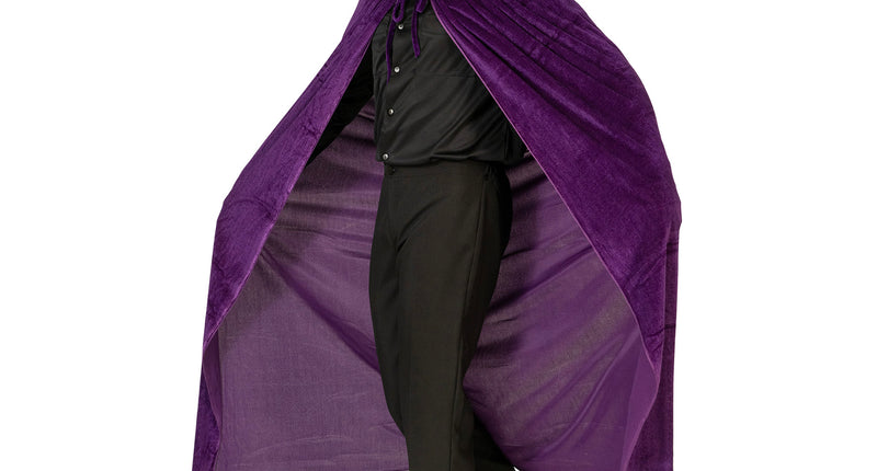 Paarse cape velours